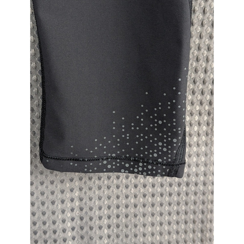 Lululemon Run Reflect Crop Black Reflective Running Leggings Zip Pocket Size 8 - Picture 6 of 16